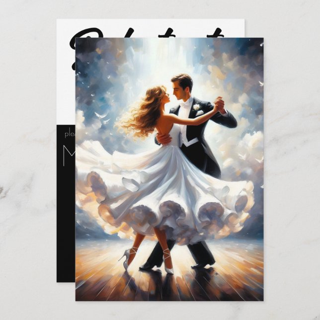 Debutante Ball Cotillion Ballroom Dancing Invitation (Front/Back)