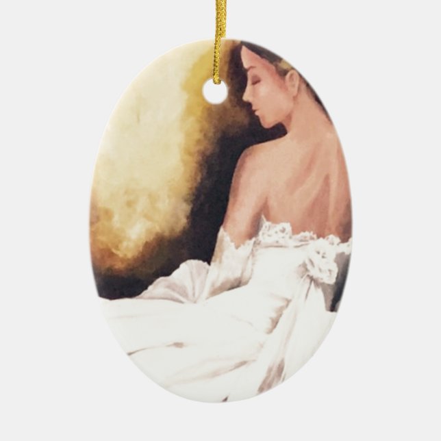 Debutante Ceramic Ornament (Front)