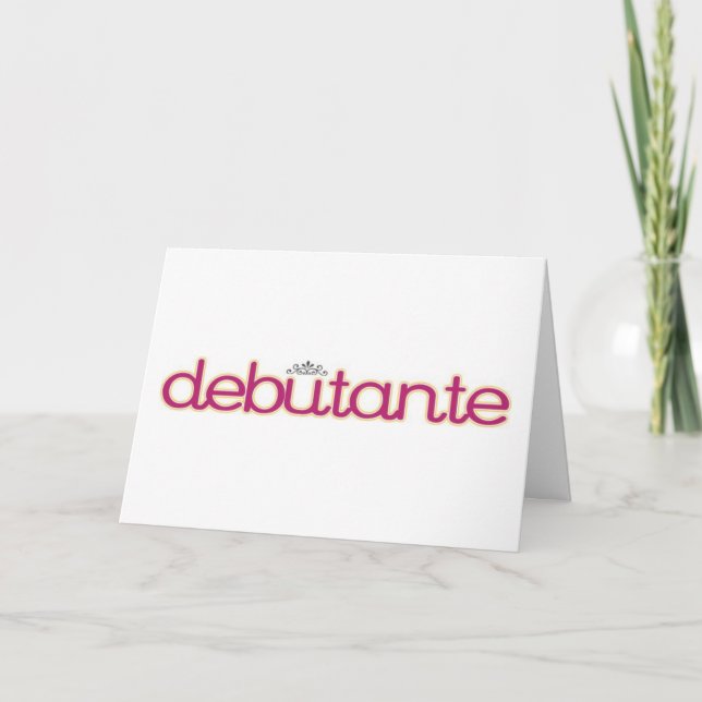 Debutante Collection...Thank You Card! Thank You Card (Front)