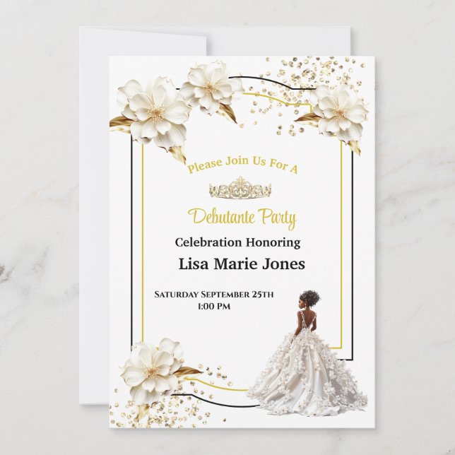 Debutante Party Invitation (Front)