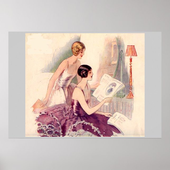 Debutants circa 1920's Vintage Poster (Front)