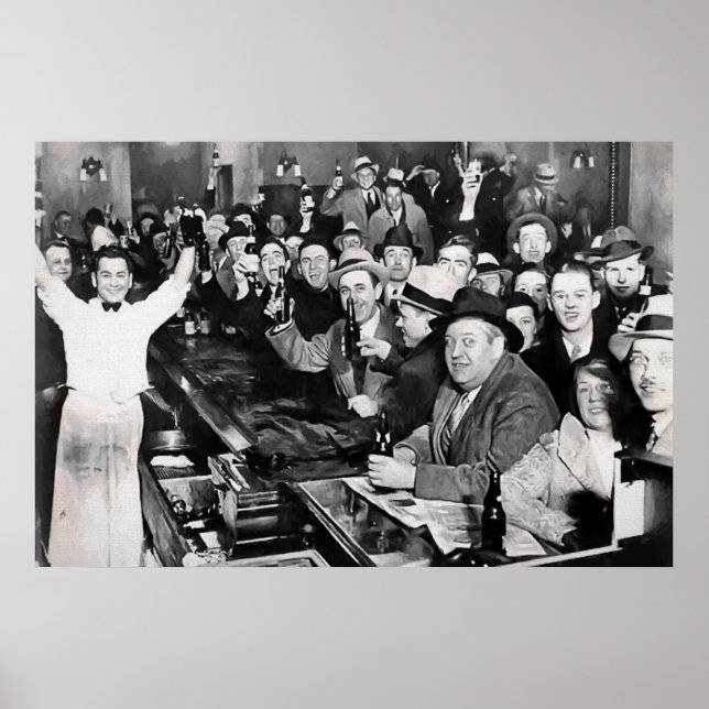 DEC 5, 1933 PROHIBITION ENDS PAINTERLY POSTER (Front)