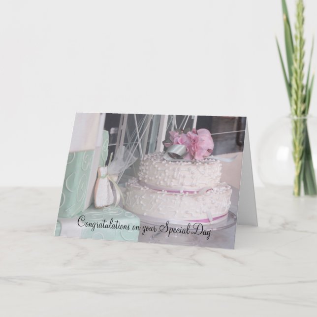 Decadent Designer Cakes Congratulations Card (Front)