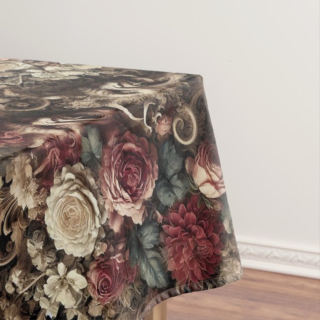 Decadent Devilry – Gothic Large Pattern Tablecloth (In Situ)