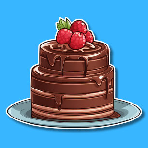 Decadent Raspberry Fudge Cake Waterproof 