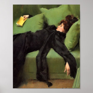  Decadent Young Woman After The Dance  Ceramic Til Poster