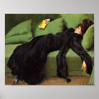 Decadent Young Woman After The Dance Ceramic Til