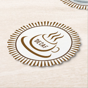 Decaf Coffee Paper Coaster