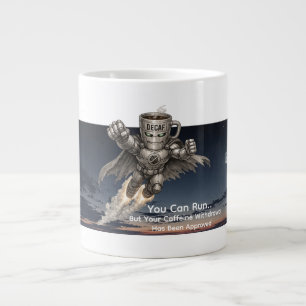Decaf Destroyer Takes Flight Large Coffee Mug