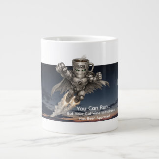Decaf Destroyer Takes Flight Large Coffee Mug