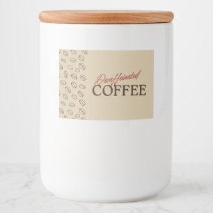 Decaffeinated Coffee Label – Retro Coffee Beans