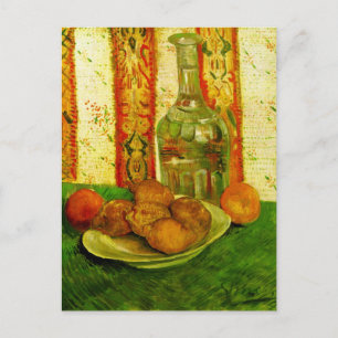 Decanter Lemons & Plate Van Gogh Fine Art Postcard