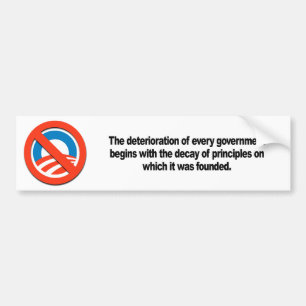 Decay of Principles Bumper Sticker