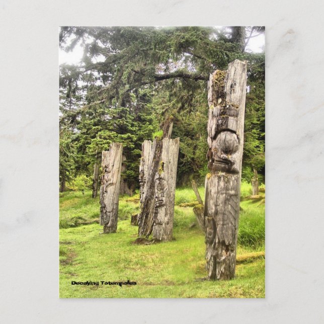 Decaying Totempoles Postcard (Front)