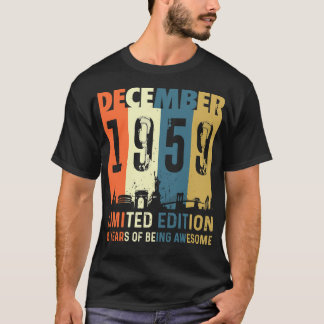 December 1959 Limited Edition Birthday Gifts 60th T-Shirt