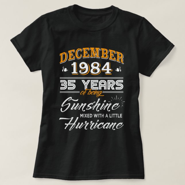 December 1984 Shirt 35th Anniversary Gifts (Design Front)