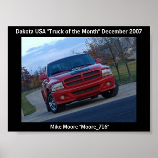 December 2007 Truck of the Month Poster