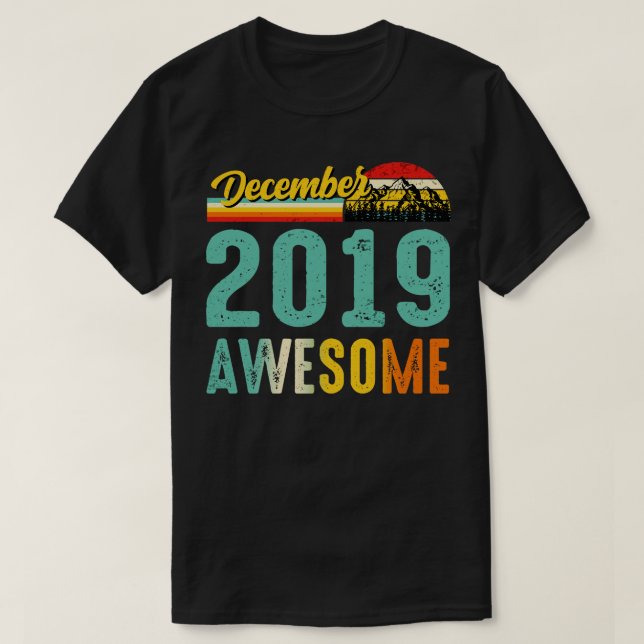 December 2019 Birthday Gift Shirt Vintage December (Design Front)