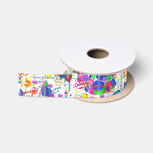 December, 23 Birthday Ribbon Satin Ribbon