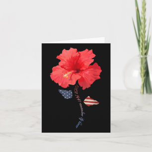 December 7th 1941 Hibiscus, Pearl Harbour Memorial Card