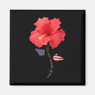 December 7th 1941 Hibiscus, Pearl Harbour Memorial Magnet