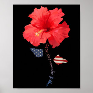 December 7th 1941 Hibiscus, Pearl Harbour Memorial Poster
