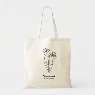 December Birth Flower Narcissus Tote Bag
