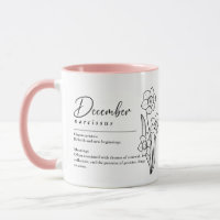 December Birth Month Flower Narcissus Minimalist