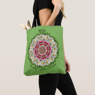 December Birth Month Flower Personalised Carryall Tote Bag