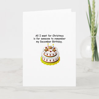 December Birthday Card