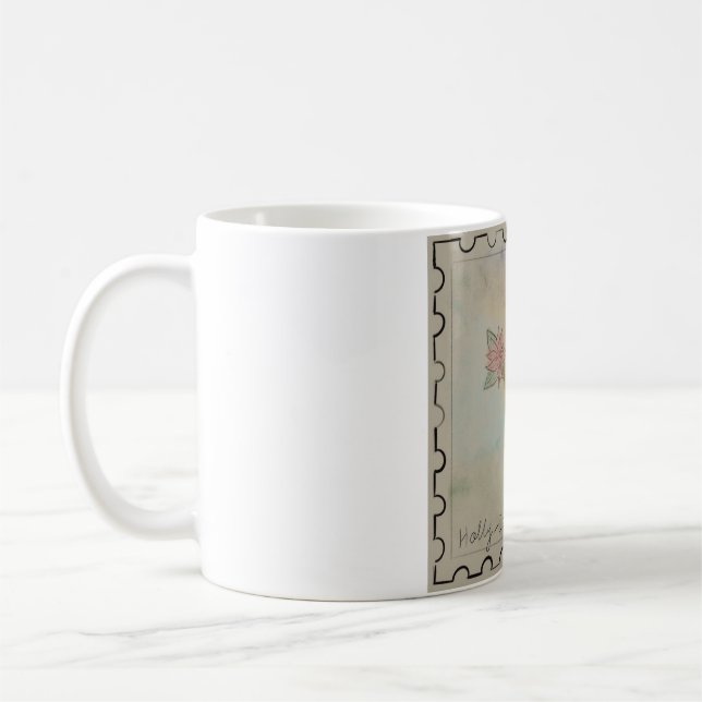 december birthflower coffee mug (Left)