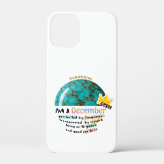 December Birthstone Turquoise Graphic iPhone 12 Mini Case