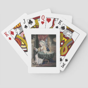 December, c.1790 (w/c on paper) playing cards