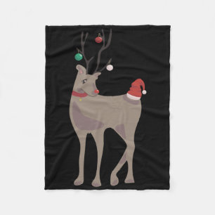 [december] Christmas Reindeer (12 Month Calendar C Fleece Blanket