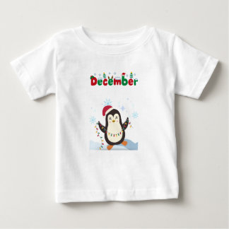 December- Happy Penguin - Baby Tee
