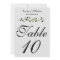 December Holiday Wedding Table Number 5X7