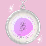 December Holly Berry Necklace - Personalised<br><div class="desc">Introducing the "December Holly Berry Necklace, " a celebration of December's unique charm and warmth. This exquisite necklace showcases the Holly Berry, an emblem of peace and joy during the winter season, set against a delicate lavender circle. Personalise it with a name in a stylish font to create a truly...</div>