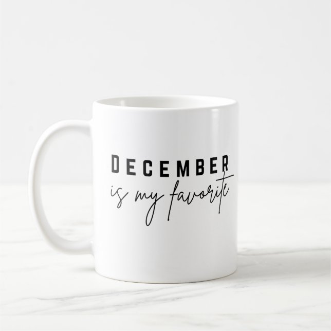 December Is My Favourite Coffee Mug (Left)