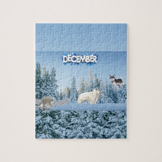 December Jigsaw Puzzle (Vertical)