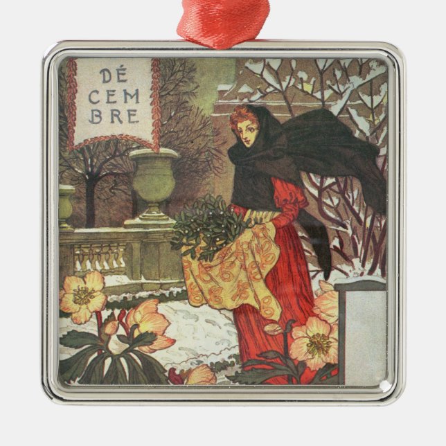 December Metal Tree Decoration (Front)