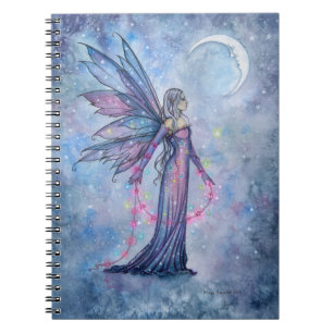 December Moon Fairy Notebook by Molly Harrison