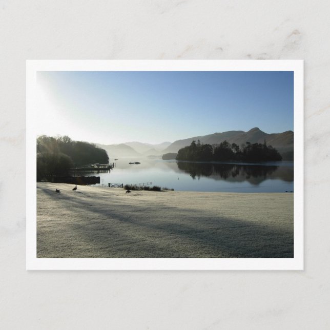 December Morning at Derwentwater Postcard (Front)