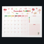 December Planner Christmas Calendar Notepad<br><div class="desc">Have fun getting ready for the holidays with this festive "December Planner" notepad! Includes (40) forty convenient tear-away pages with the month of December, starting with Monday, a priority list, and note section, cute Christmas graphics, and hard cardboard backing for sturdy writing year after year. See the "Christmas Stationery" collection...</div>