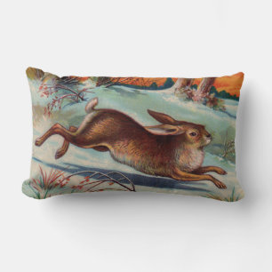 December Rabbit Lumbar Pillow