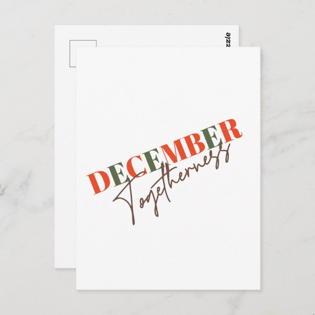 December Togetherness: Celebrating the Season Postcard (Front/Back)