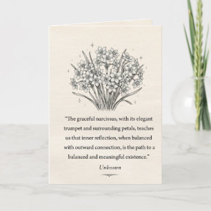 December's Narcissus Card