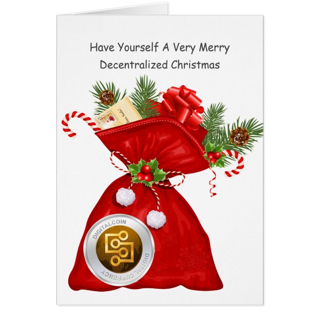 Decentralised Cryptocurrency Christmas Card (Front)