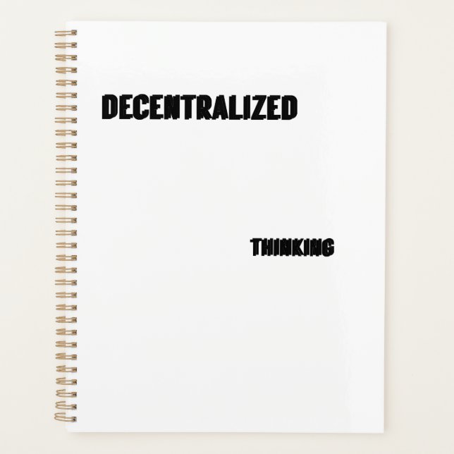 Decentralised Thinking Corporate Productivity Planner (Front)