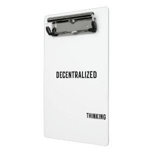 Decentralised Thinking Minimalist Mini Clipboard