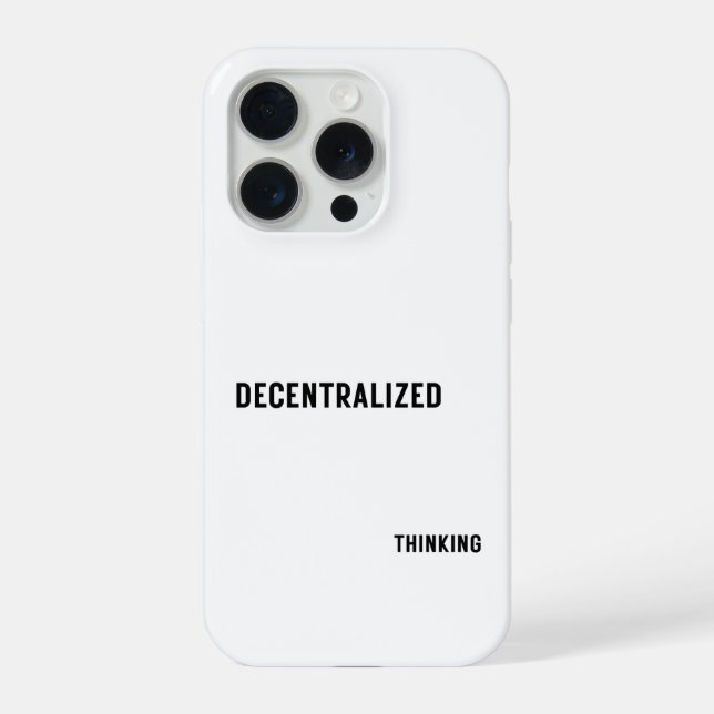 Decentralised Thinking Phone Case for Minimalist  (Back)